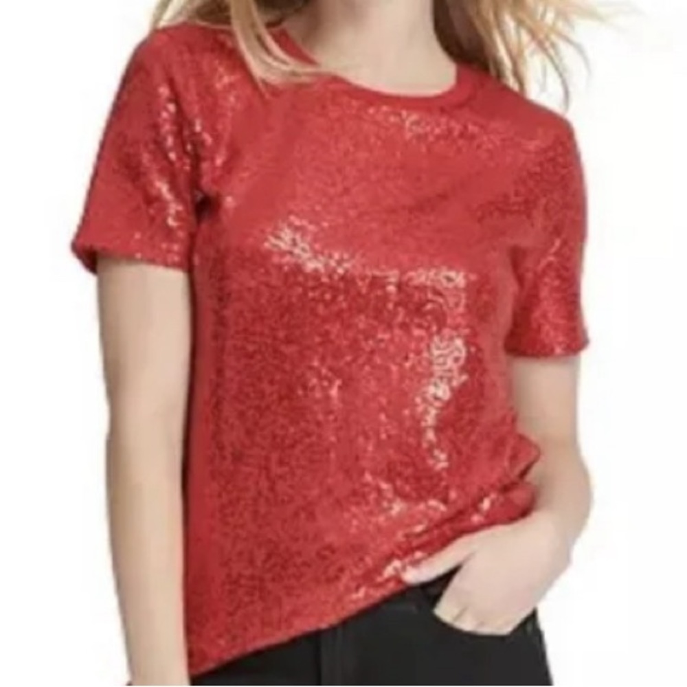Dkny red sequin top